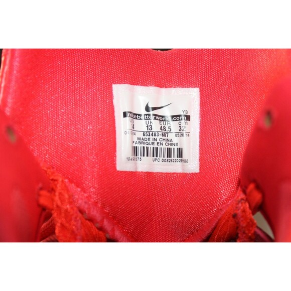Nike Hyperdunk 653483-607 2014 Red Excellent ConditionSize 14 - Picture 13 of 13